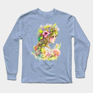 Flower Garden Fairy Aesthetic Long Sleeve T-Shirt